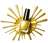 gold nail bottle